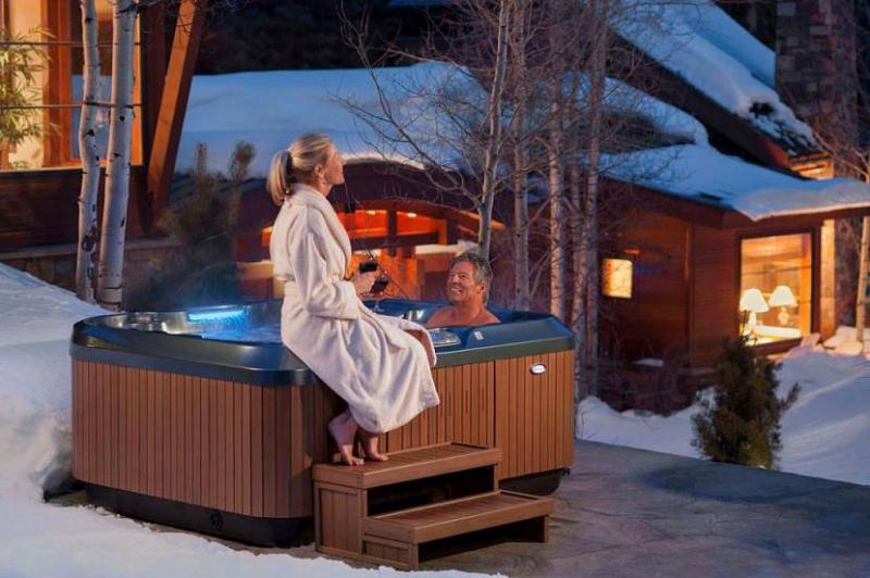 Эффективное средство для снятия стресса и усталости - уличный банный чан с печью из нержавеющей стали.