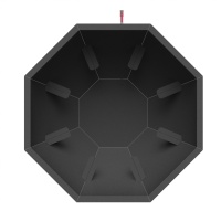 Банный чан 6 граней под самоотделку (Чёрный)